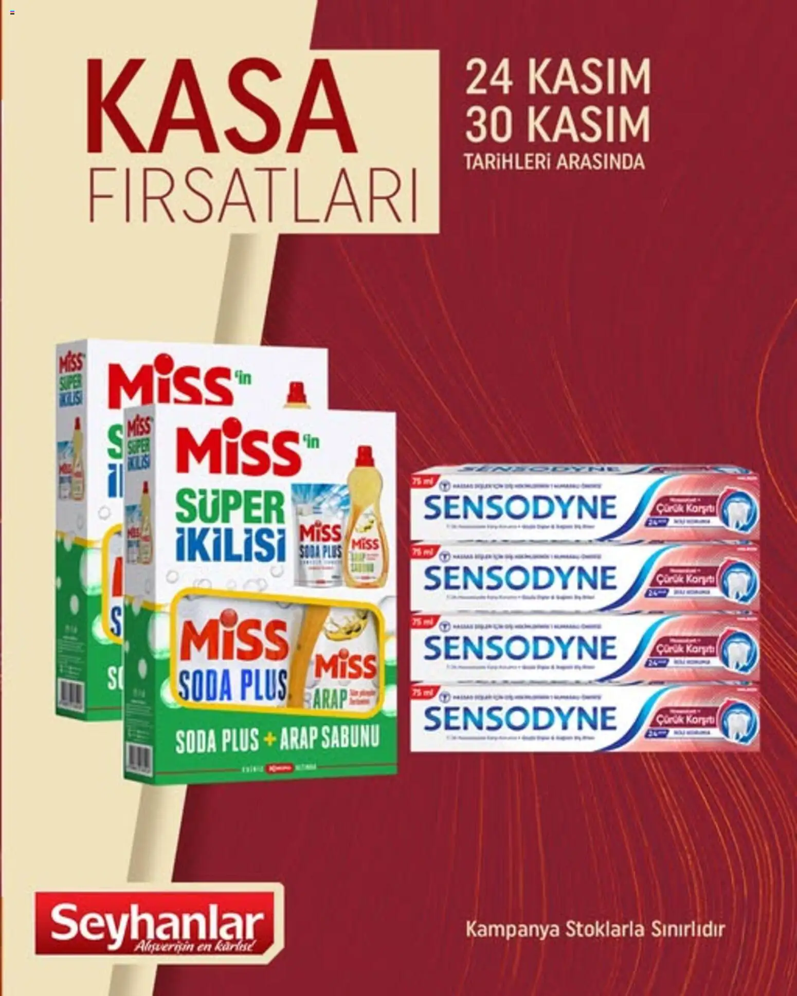 Seyhanlar Market Kasa Fırsatları - 24.11.2025 tarihinden itibaren geçerlidir | Sayfa: 1 | Ürünler: Arap sabunu, Soba, Soda, Kasa