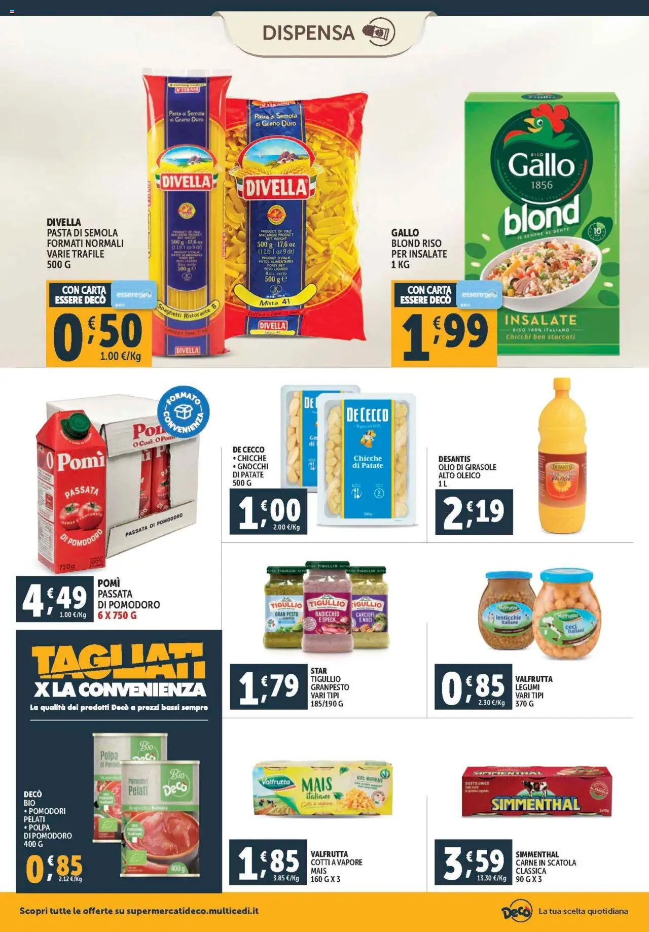 Volantino Decò del 08.08.2025 | Pagina: 12 | Prodotti: Riso, Patate, Pomodori, Carciofi