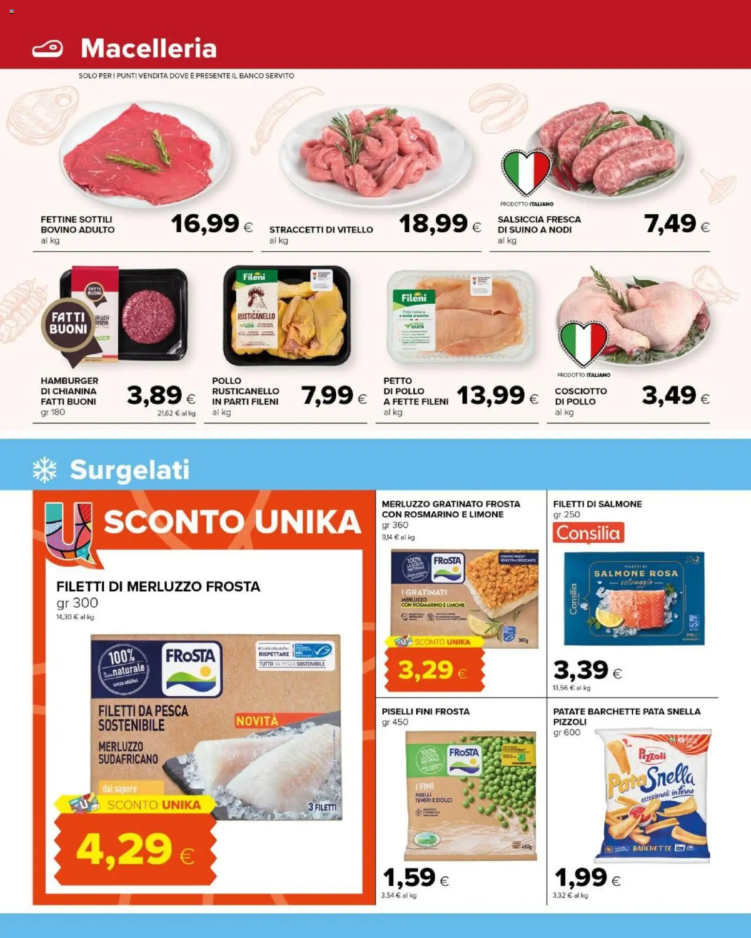 Volantino Tigre del 10.03.2026 | Pagina: 4 | Prodotti: Rosmarino, Pesca, Piselli, Vitello