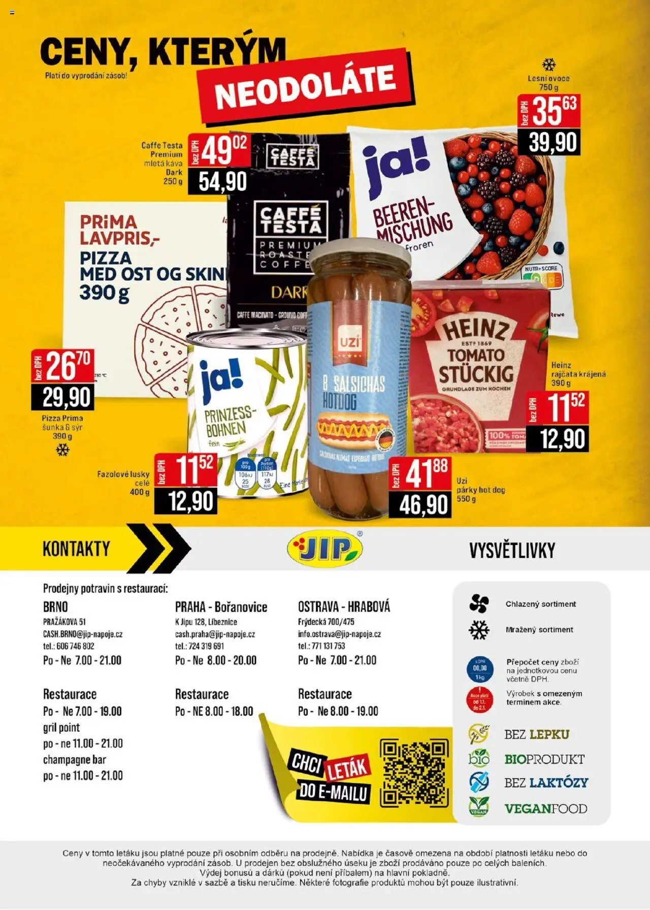 Jip leták - Cash & Carry od 06.08.2025 | Strana: 24 | Produkty: Fazolové lusky, Káva, Šunka, Hot dog