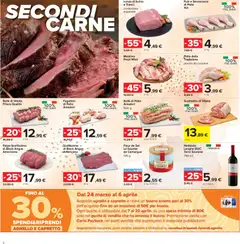 Anteprima del volantino Carrefour volantino Iper - Roma valido a partire dal 24.03.2026 | Pagina: 6 | Prodotti: Scottadito, Pollo, Suino, Agnello