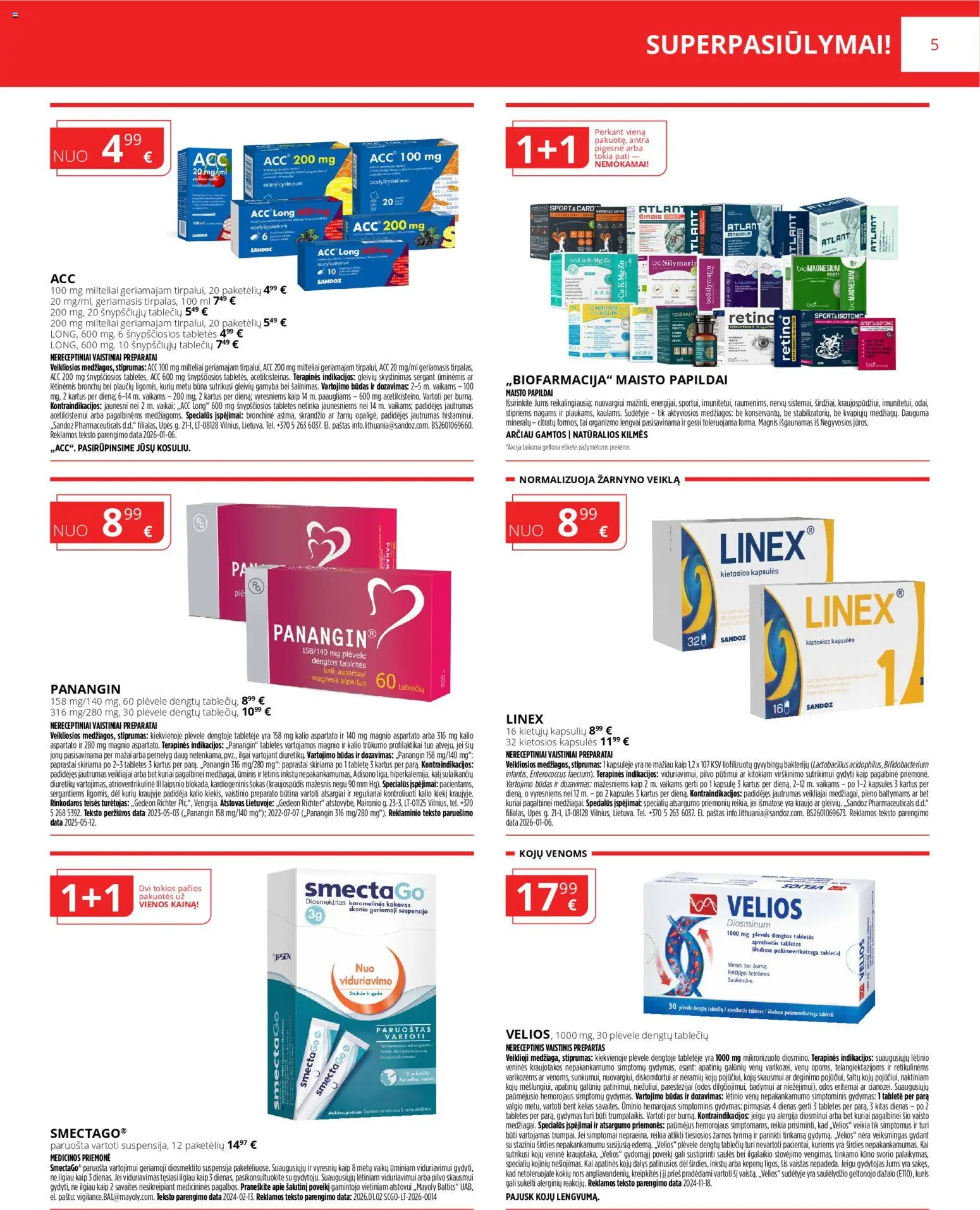 Norfa vaistinė akcijos nuo 01.04.2026 | Puslapis: 5