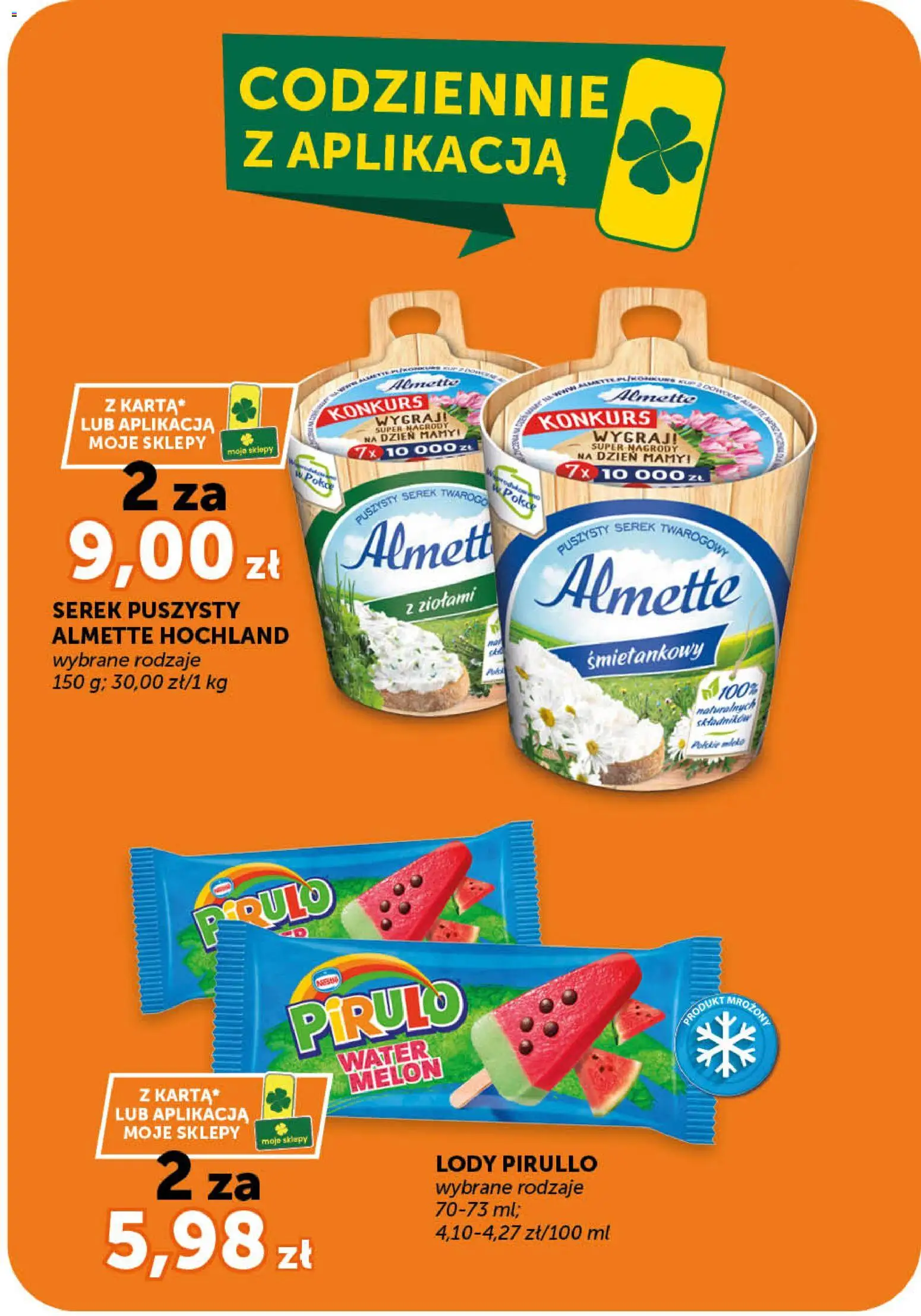 Groszek gazetka - Minimarket od 23.04.2026 | Strona: 9 | Produkty: Melon, Serek, Lody