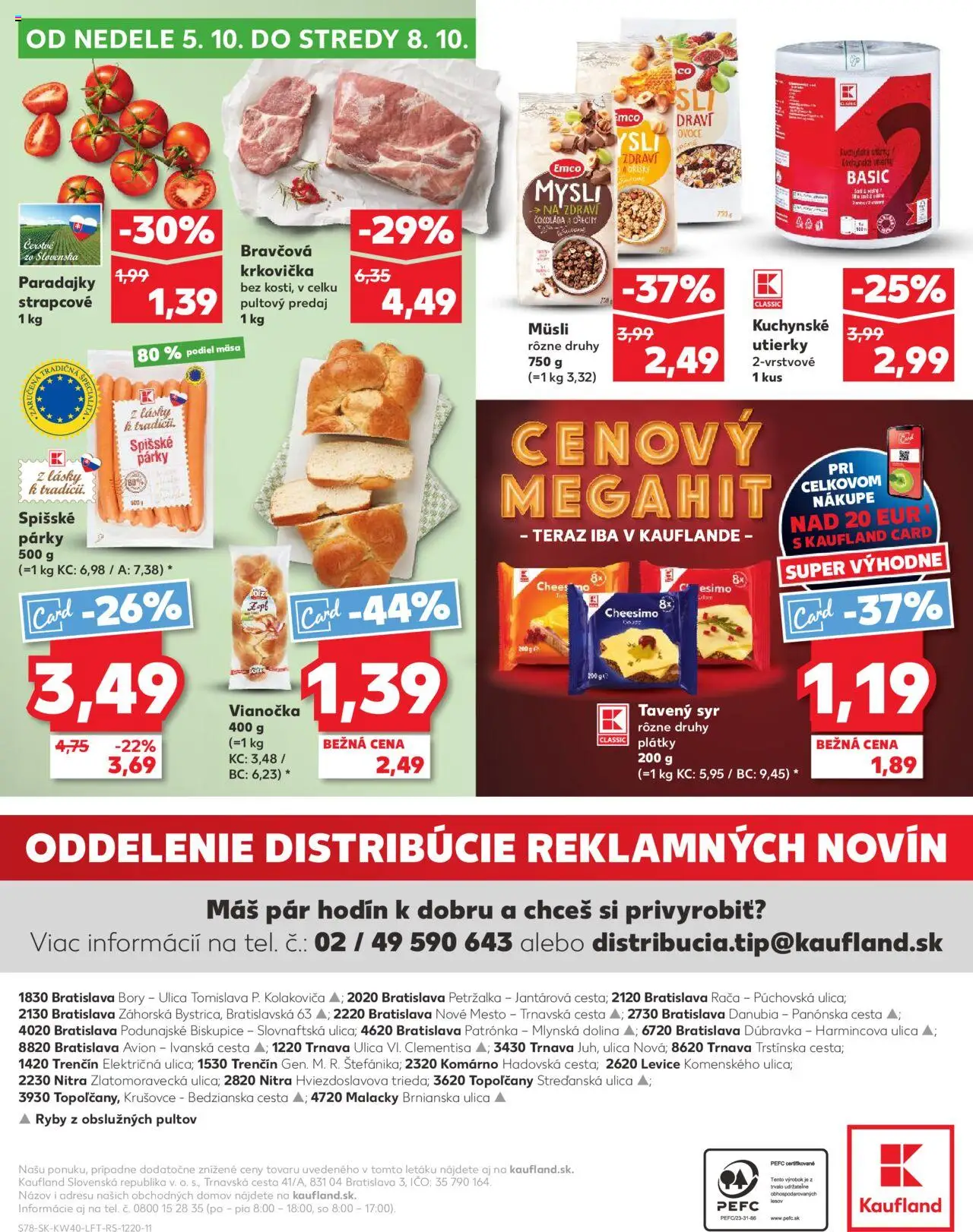 Nové Kaufland akcie – leták je platný od 02.10.2025 | Strana: 78 | Produkty: Paradajky, Ryby, Vianočka, Čokoláda