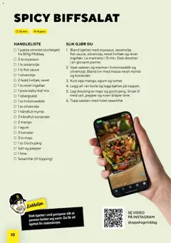 Forhåndsvisning av Bunnpris Billig middag gyldig fra 21.10.2025 | Side: 10