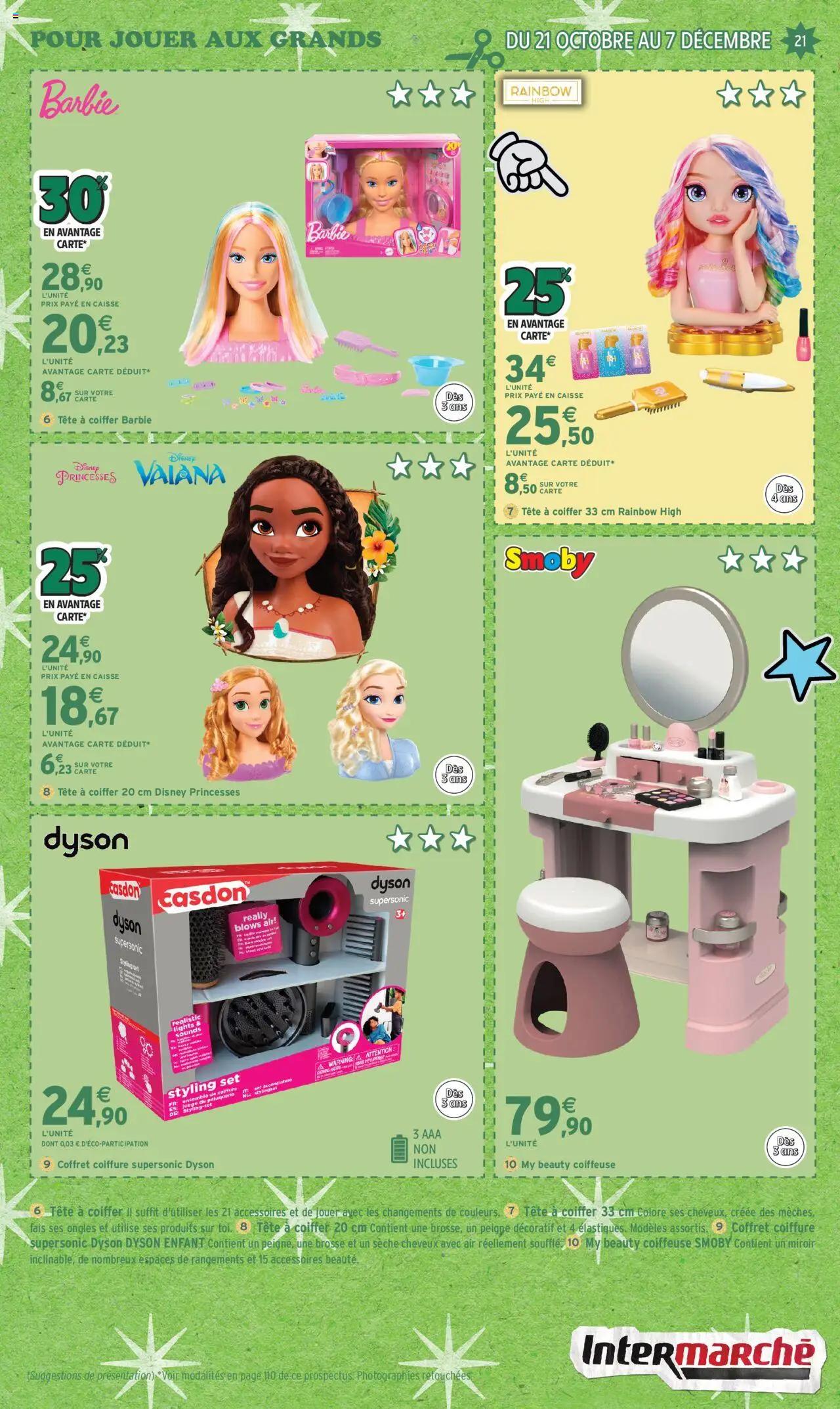 {H1} | Page: 21 | Produits: Tête à coiffer, Peigne, Brosse, Miroir