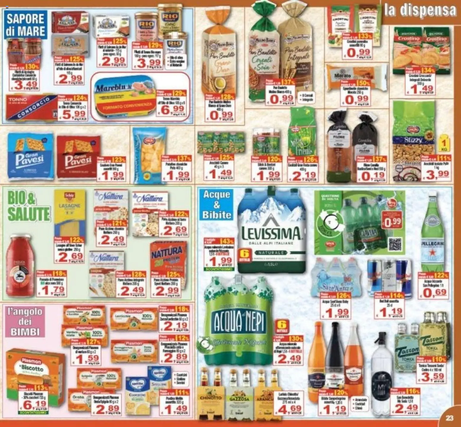 Volantino CTS del 27.03.2026 | Pagina: 23 | Prodotti: Cereali, Chinotto, Tonno, Bibite