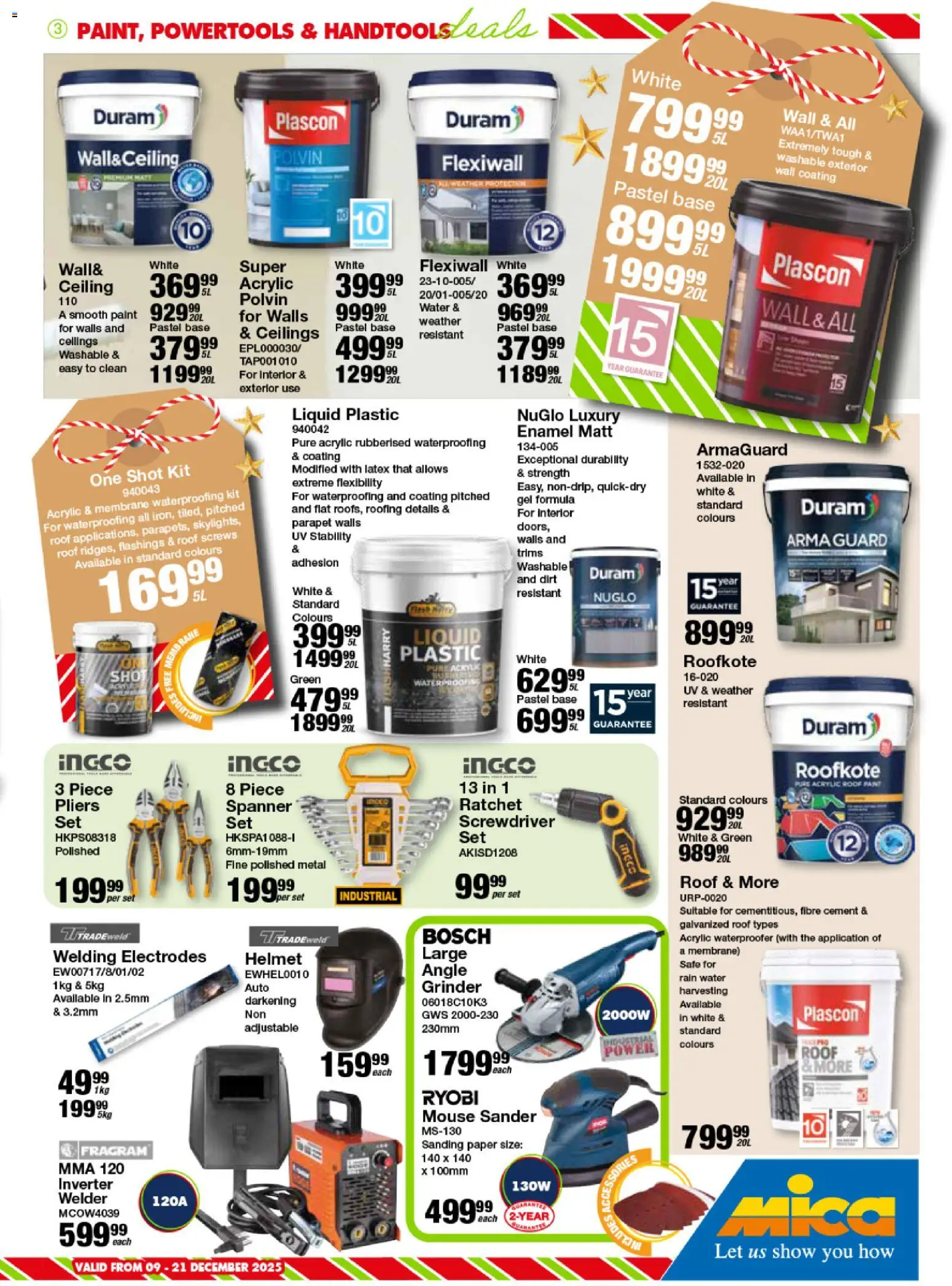 New MICA catalogue – valid from 09.12.2025 | Page: 3 | Products: Mouse, Grinder, Paint, Polvin