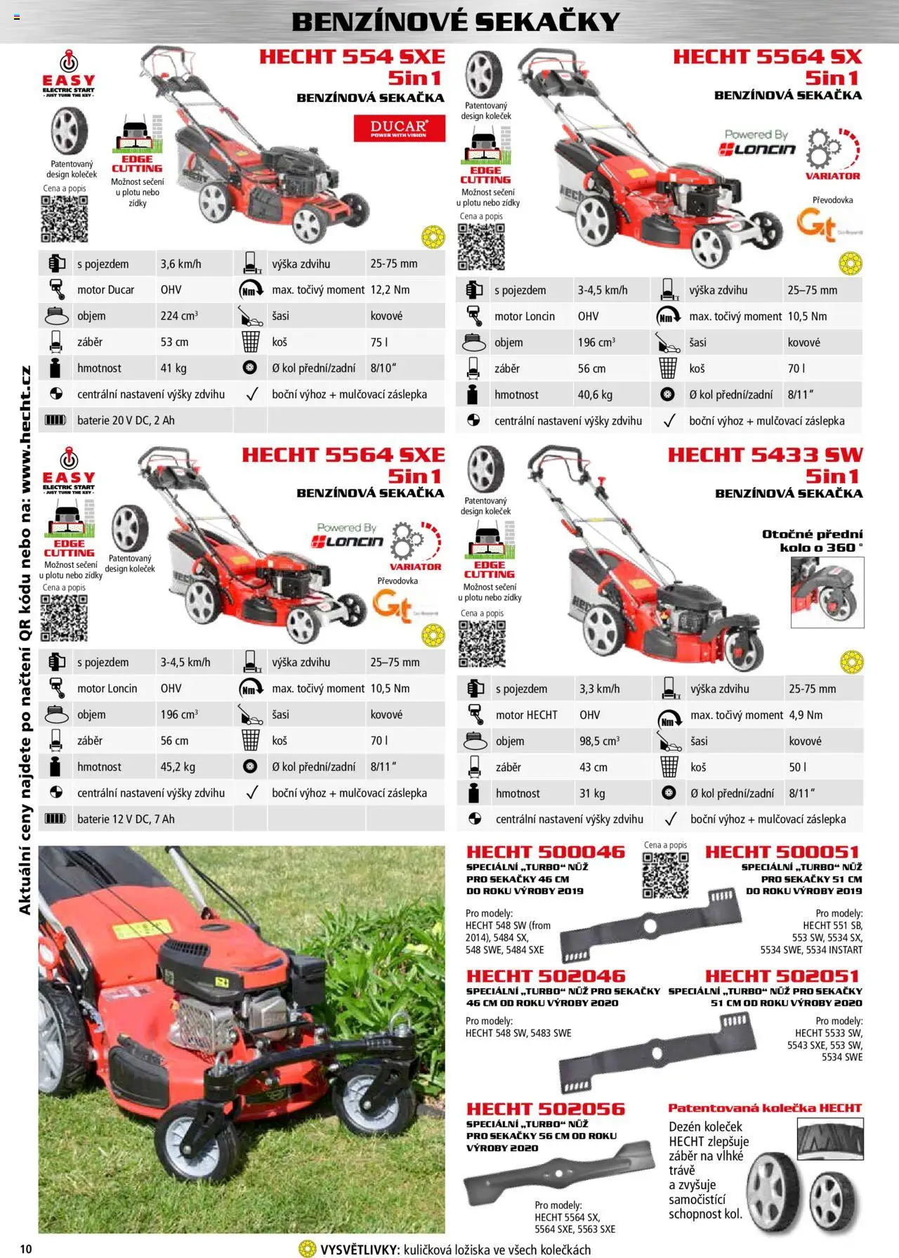 Hecht katalog - Podzim - zima 2025 od 01.09.2025 | Strana: 10 | Produkty: Hecht, Nůž, Sekačka, Modely