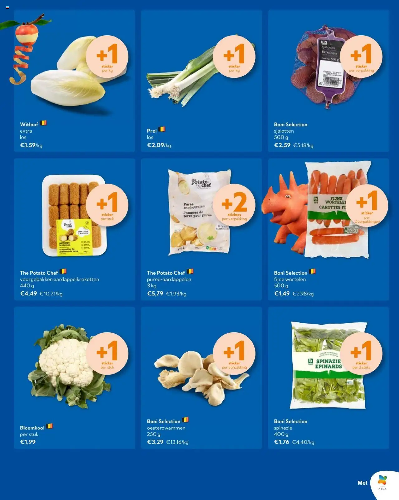  | Pagina: 5 | Producten: Prei, Stickers, Aardappel, Wortelen
