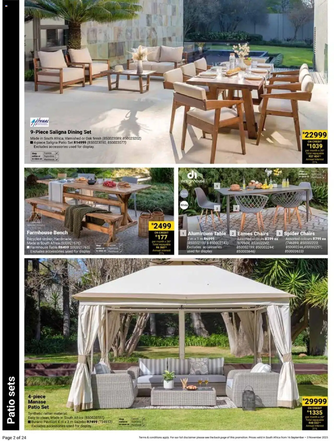New Builders catalogue – valid from 16.09.2025 | Page: 2 | Products: Table