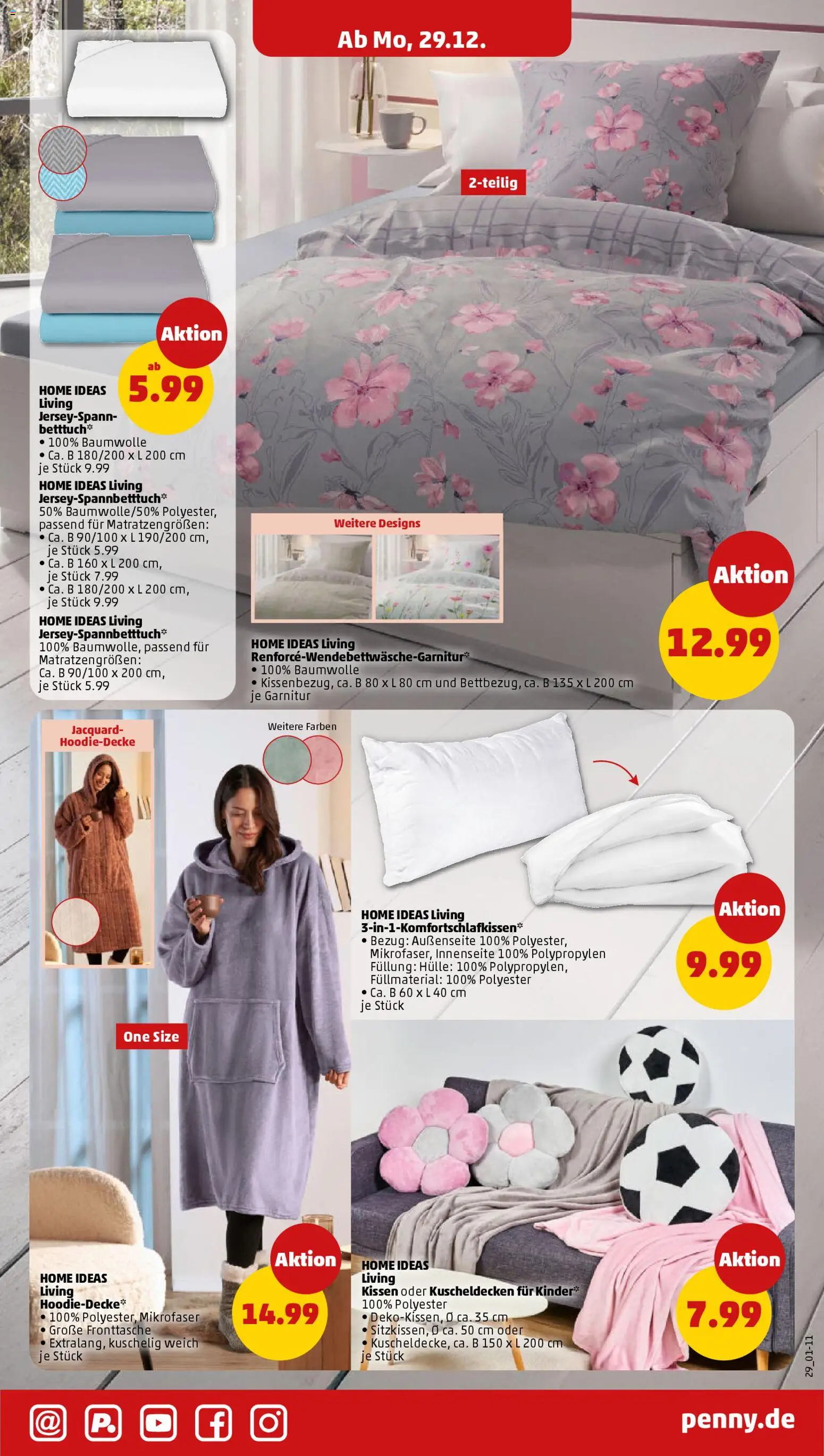 Penny Prospekt 	 – gültig ab 29.12.2025 | Seite: 37 | Produkte: Hülle, Kissen