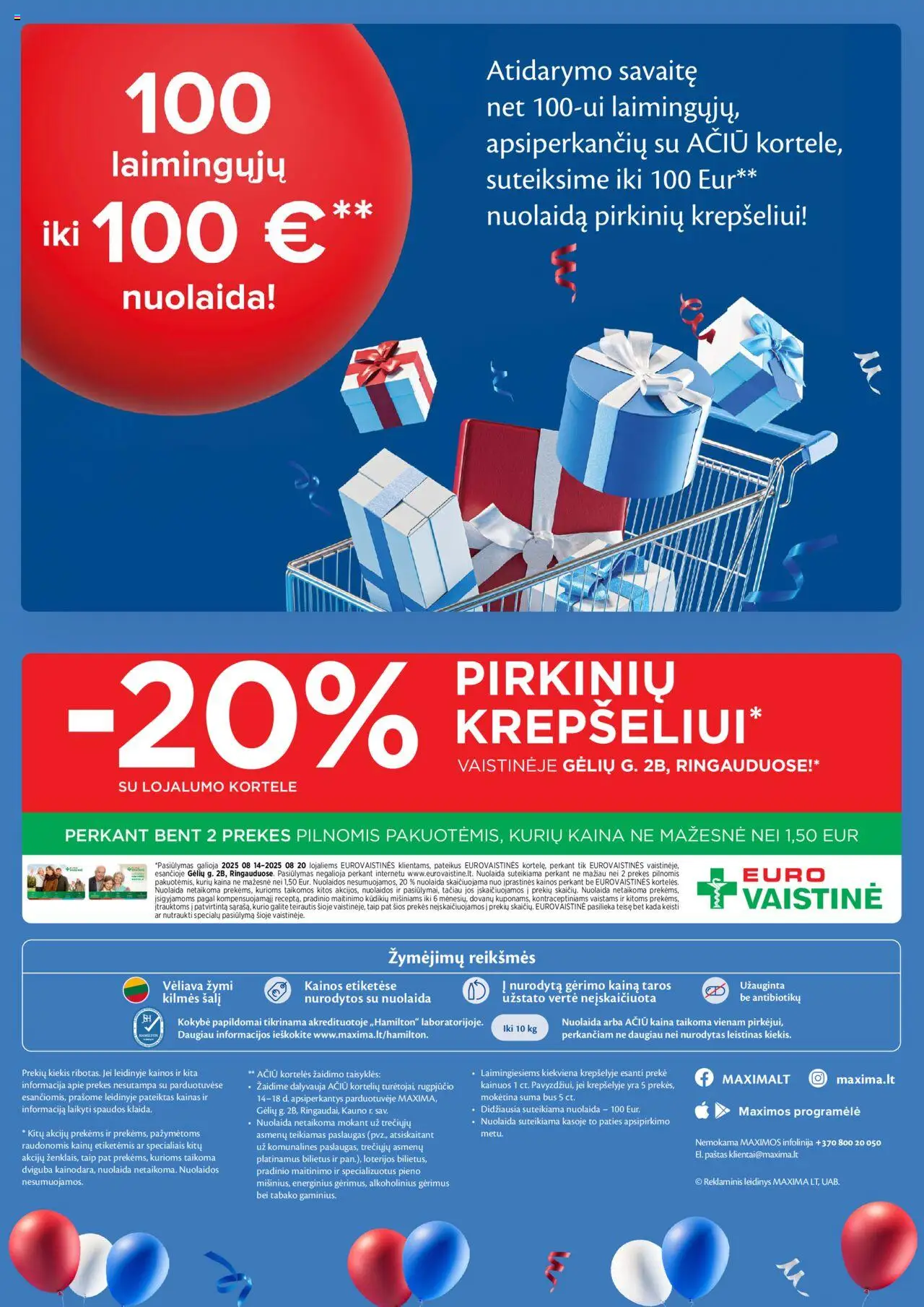 MAXIMA - Leidinys - Ypatingi atidarymo pasiūlymai naujoje parduotuvėje Gėlių g. 2B, Ringauduose, Kauno rajone│galioja nuo 14.08.2025 | Puslapis: 4