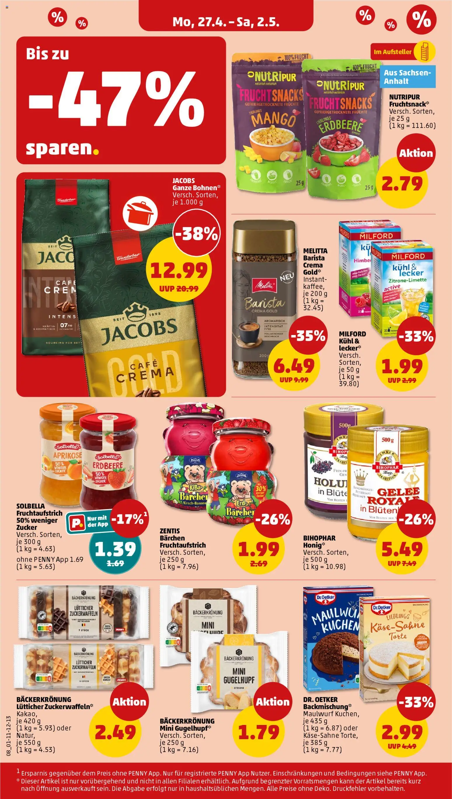 Penny Prospekt 	 – gültig ab 27.04.2026 | Seite: 12 | Produkte: Zucker, Zitrone, Mango, Kuchen