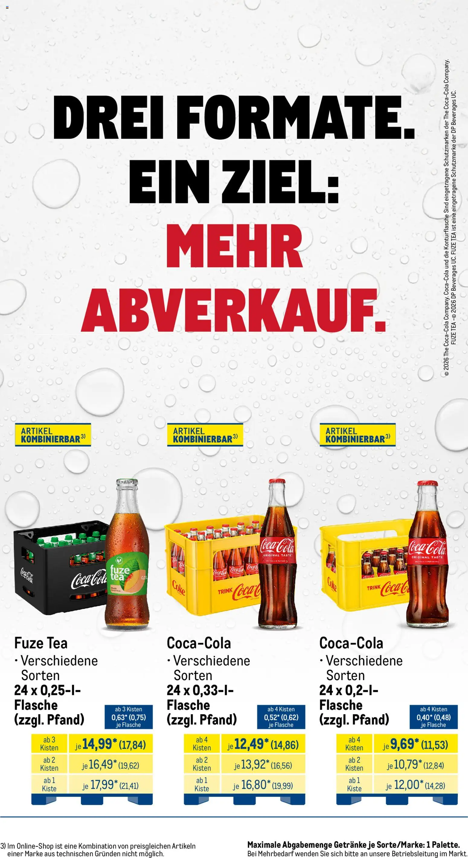 Metro Monats-Menü – gültig ab 01.05.2026 | Seite: 34 | Produkte: Fuze tea, Coca cola, Cola