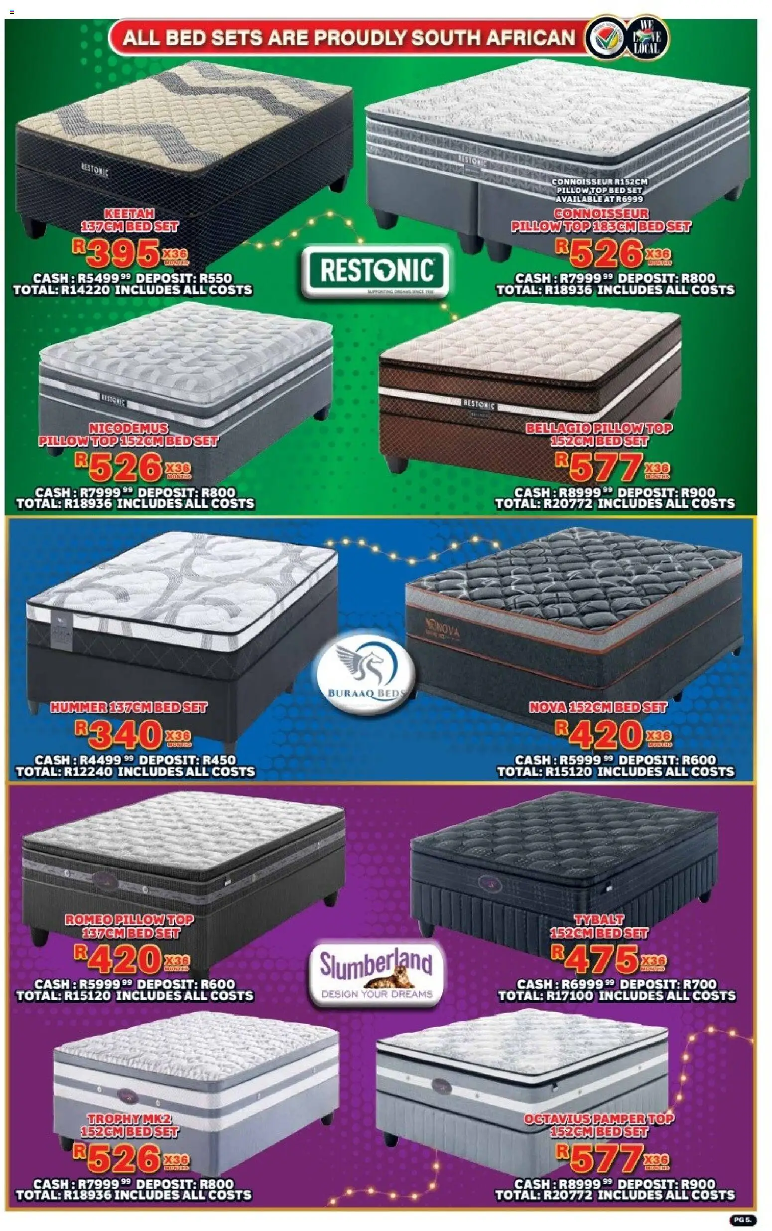 New Lewis Stores catalogue – valid from 08.12.2025 | Page: 5 | Products: Bed, Pillow