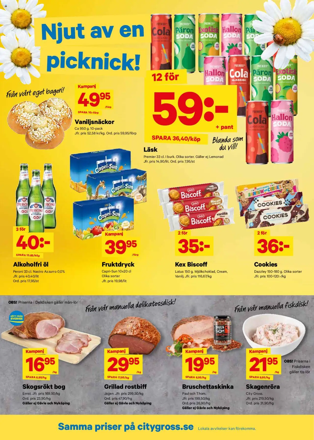 City Gross reklamblad aktuell från 23.06.2025 | Sida: 9 | Produkter: Bageri, Galler, Öl, Hallon