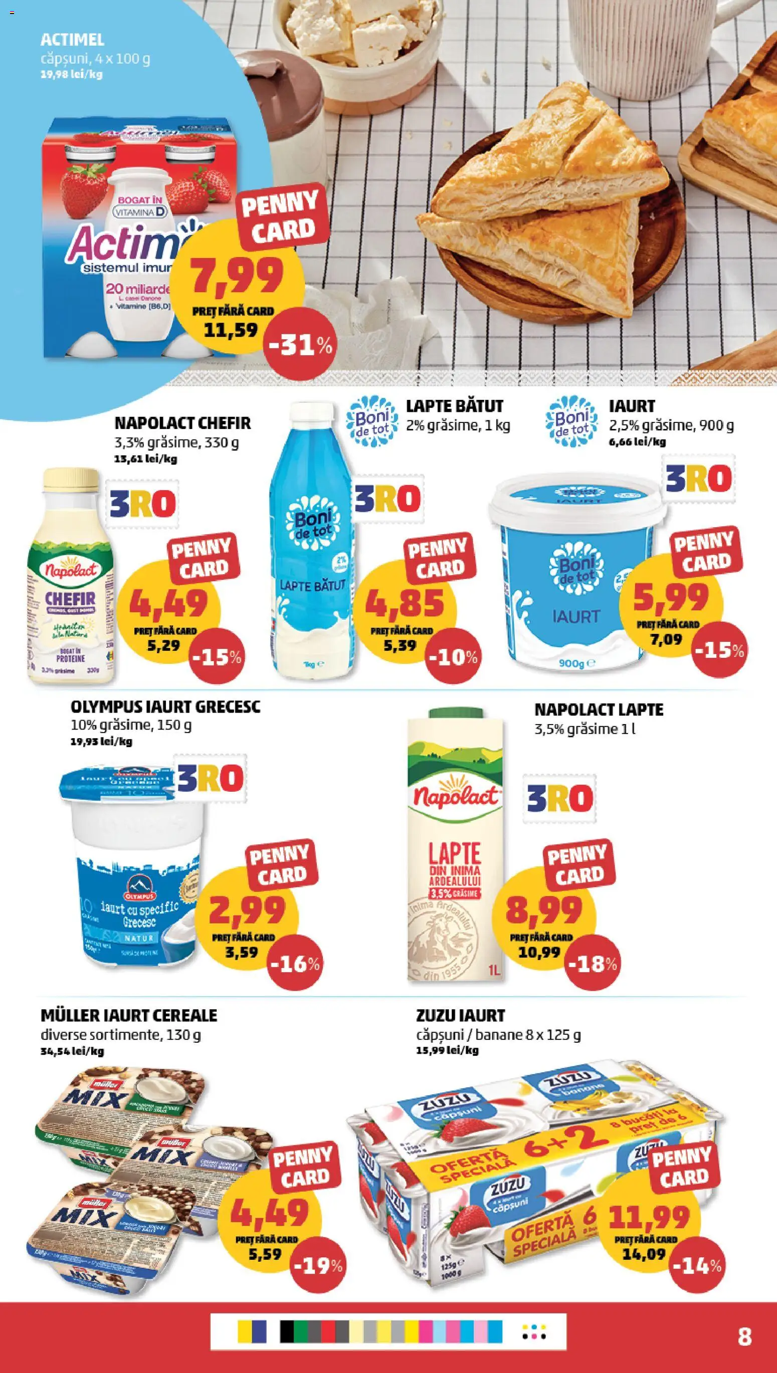Noul catalog PENNY – valabil de la 15.04.2026 | Pagină: 8 | Produse: Masaüstü kılıfı, Lapte, Căpșuni, Cereale