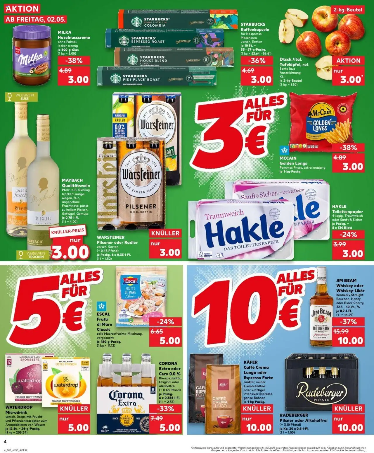 Kaufland - Kaufland: Mo-Mi Der Wochenstart - gültig ab dem 05.05.2025 | Seite: 15 | Produkte: Jim beam, Wasser, Gemüse, Whiskey