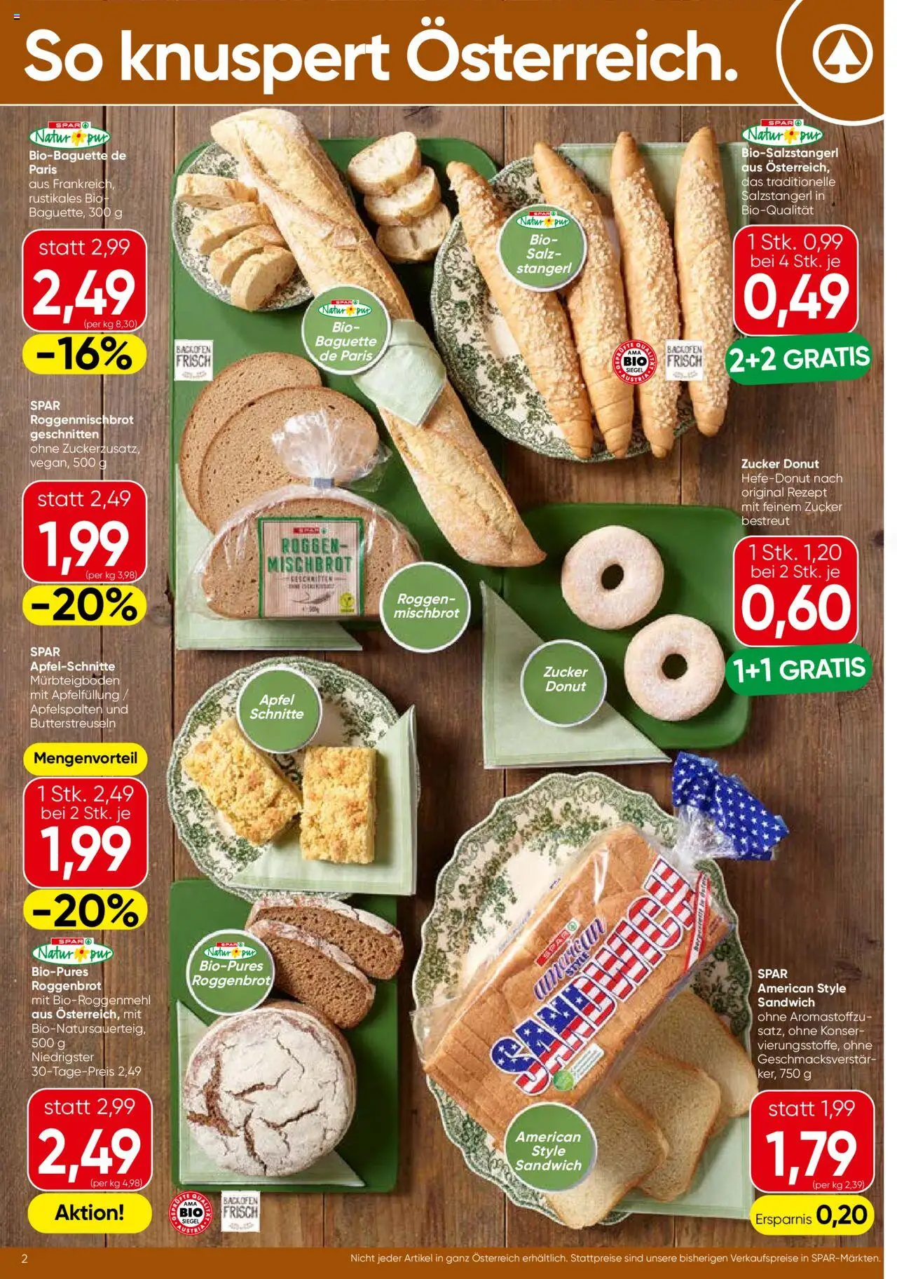 Spar Flugblatt - Wien gültig ab 18.09.2025 | Seite: 2 | Produkte: Salz, Zucker, Jääkaappipakastin, Äpfel