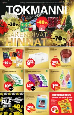 Tokmanni-mainoslehti voimassa 22.12.2025 alkaen
