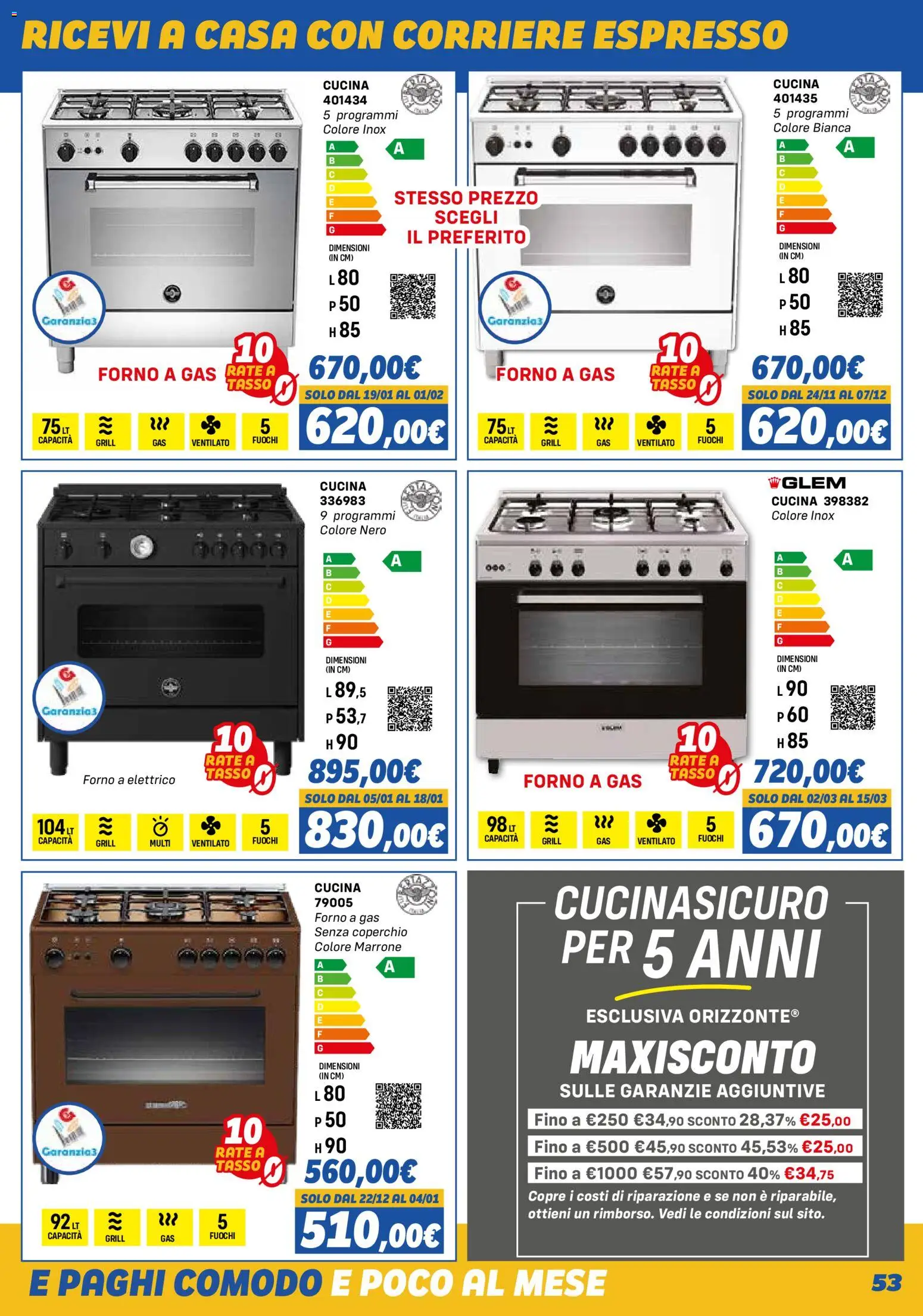 Volantino Orizzonte del 01.11.2025 | Pagina: 53 | Prodotti: Forno