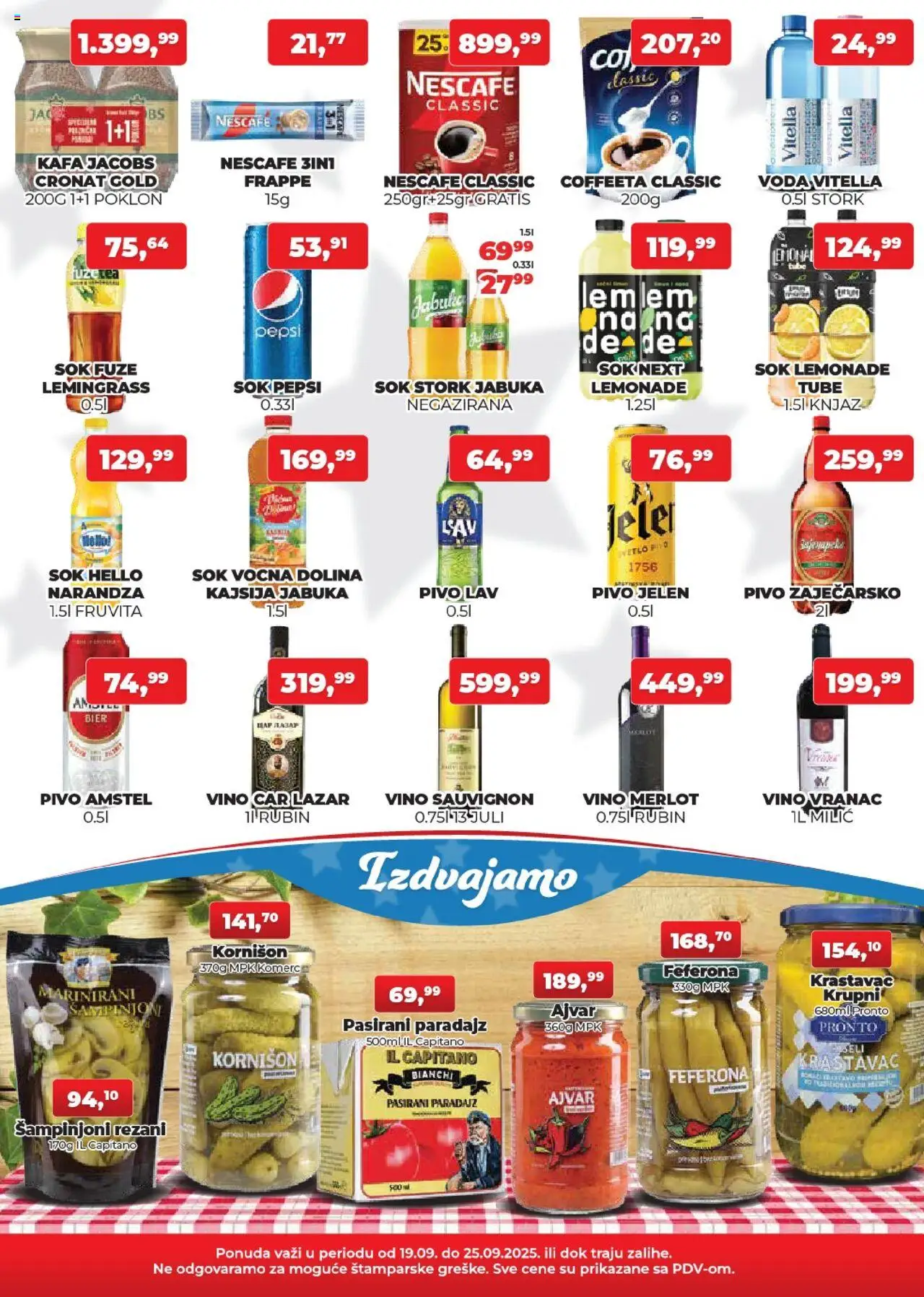 Plus Cash & Carry katalog - važi od 19.09.2025 | Strana: 3 | Proizvode: Šampinjoni, Kafa, Pivo, Nescafé