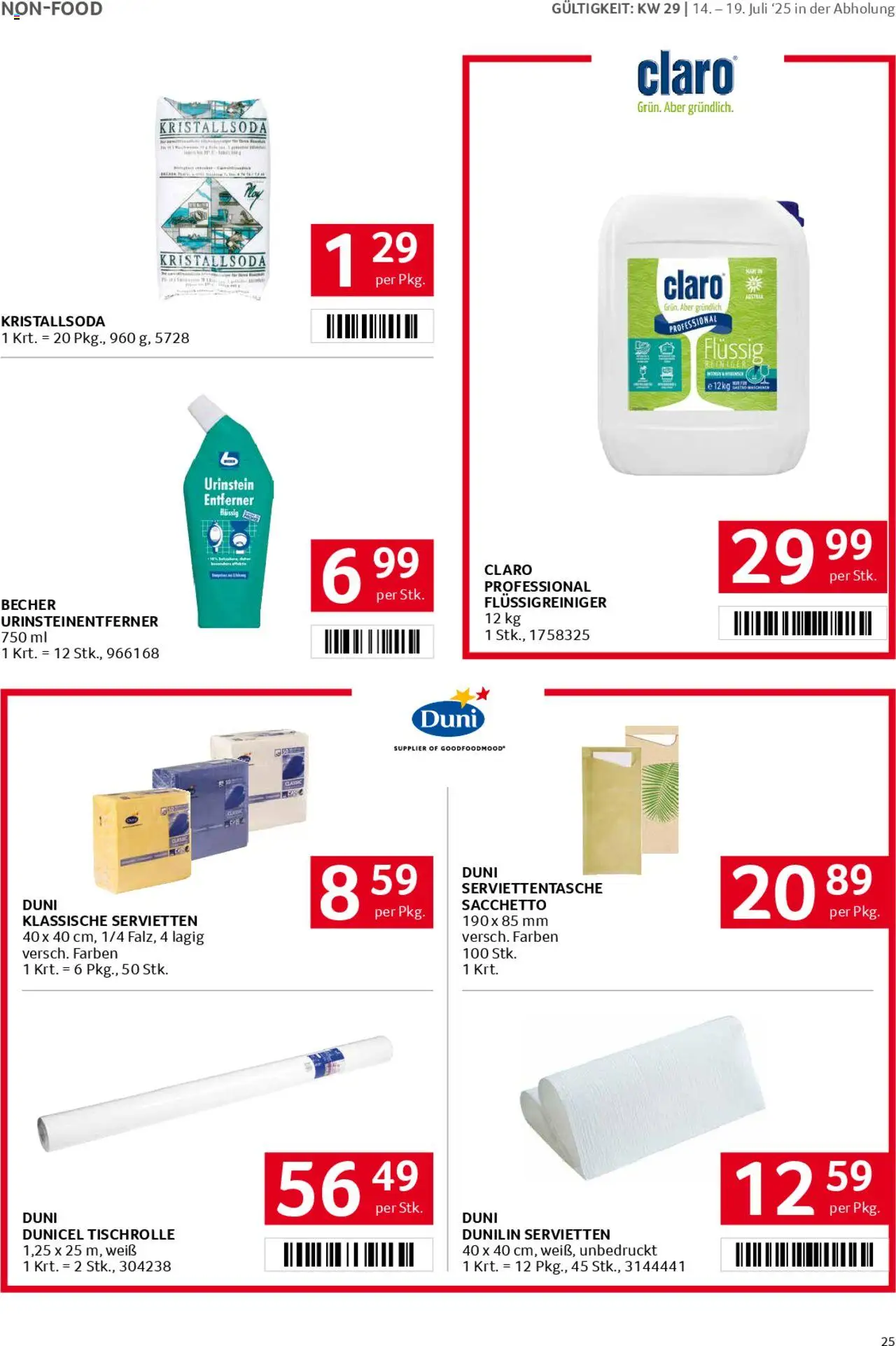 Transgourmet Flugblatt gültig ab 13.07.2025 | Seite: 25
