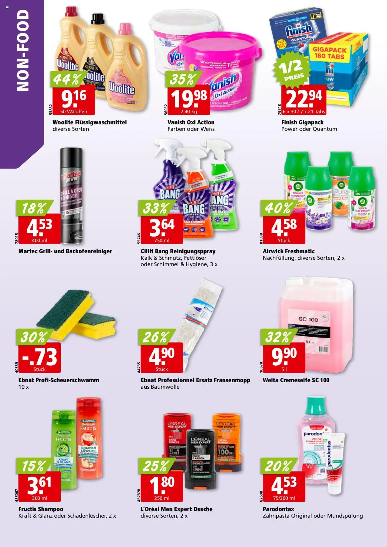 Aligro Aktionen ab 04.08.2025 | Seite: 30 | Produkte: Shampoo, Zahnpasta, Ofen, Grill