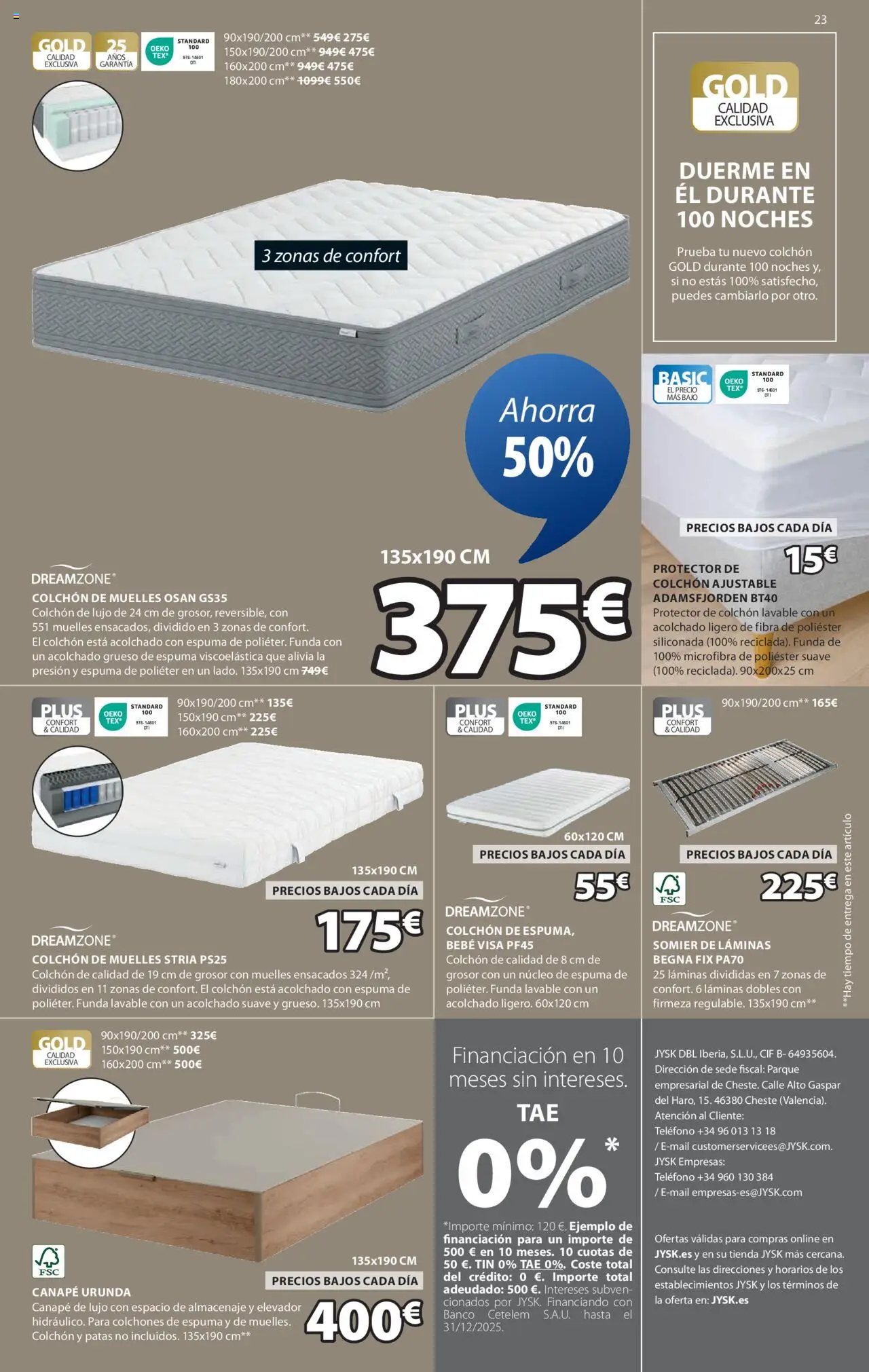 JYSK Grandes ofertas │ válido desde el 03.06.2025 | Página: 24 | Productos: Somier, Colchon, Funda, Almacenaje