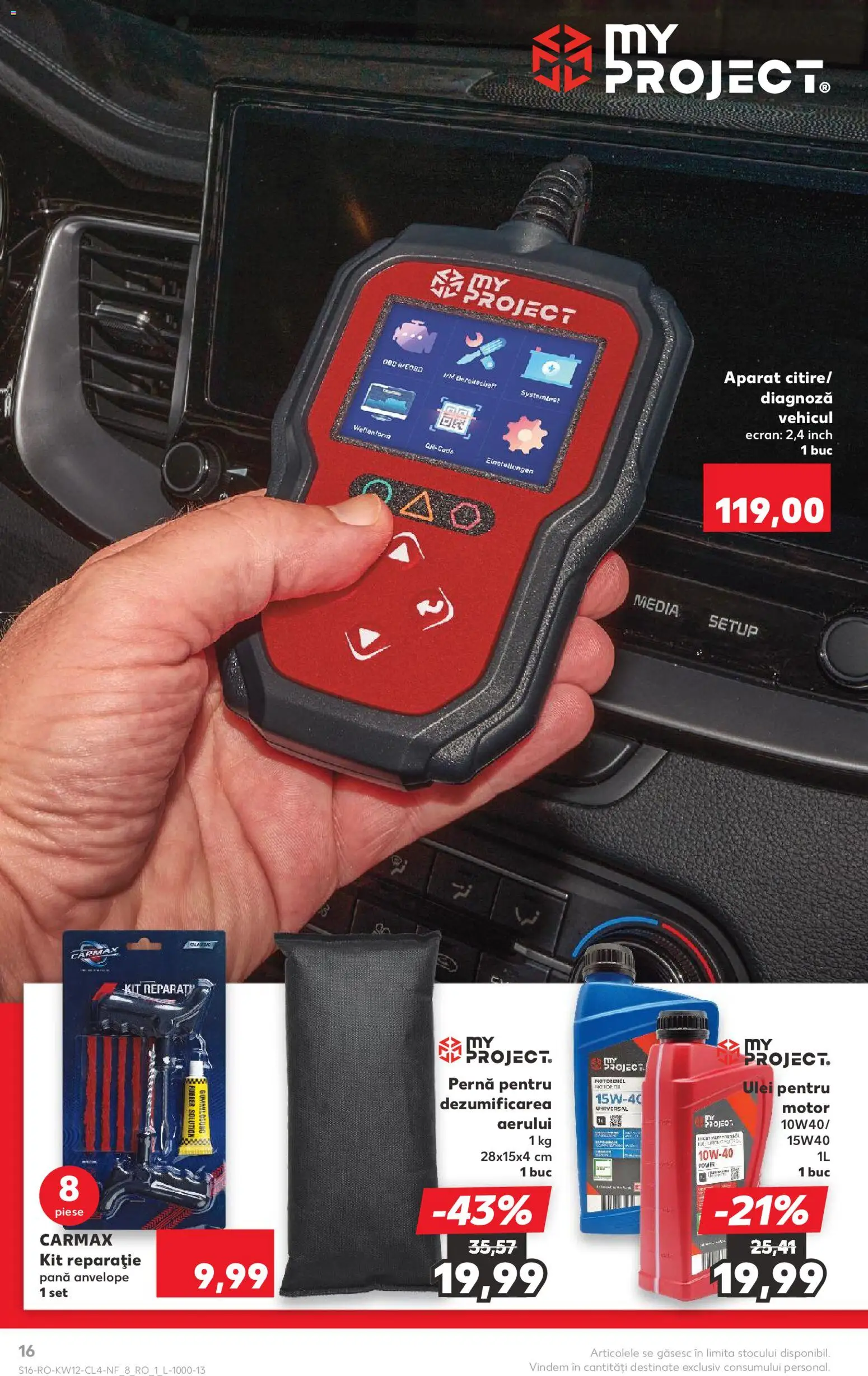 Noul catalog Kaufland – valabil de la 18.03.2026 | Pagină: 16 | Produse: Pernă, Ulei