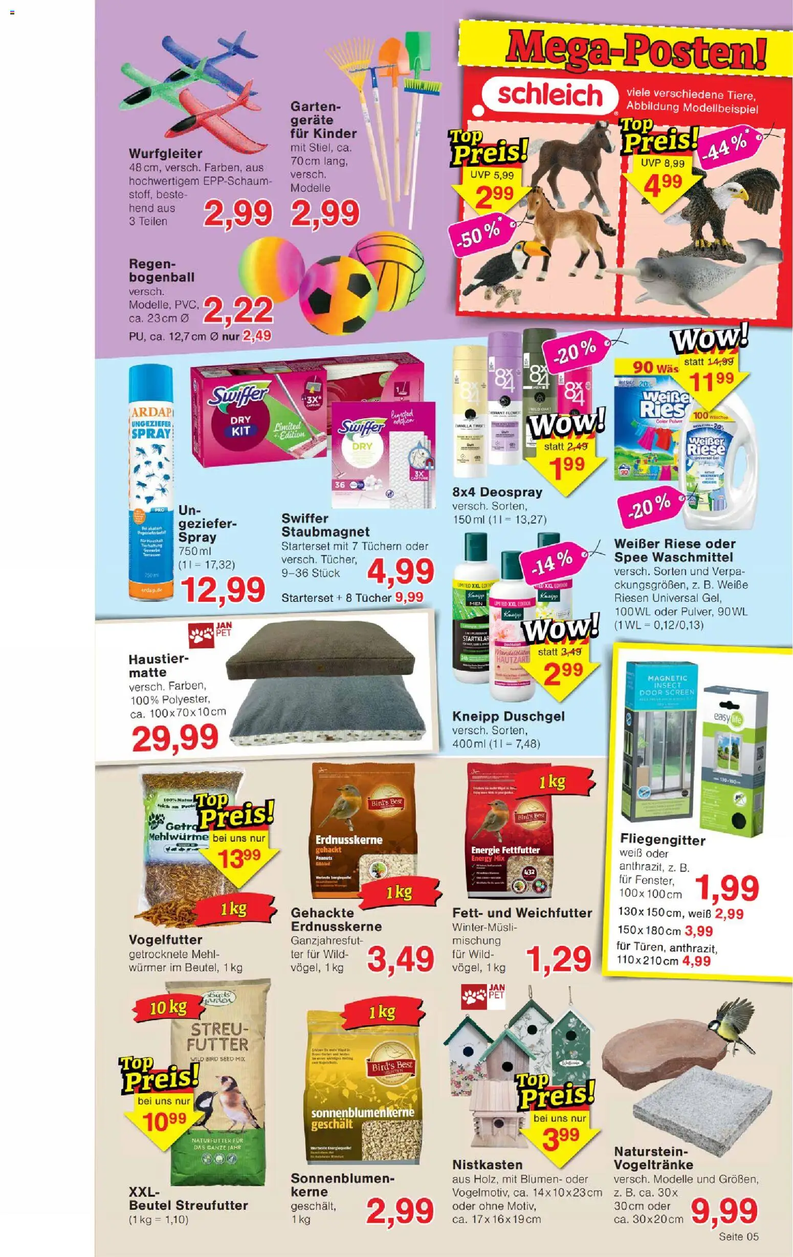 Wiglo Wunderland Prospekt 	 – gültig ab 20.04.2026 | Seite: 5 | Produkte: Mehl, Duschgel, Spee, Deospray