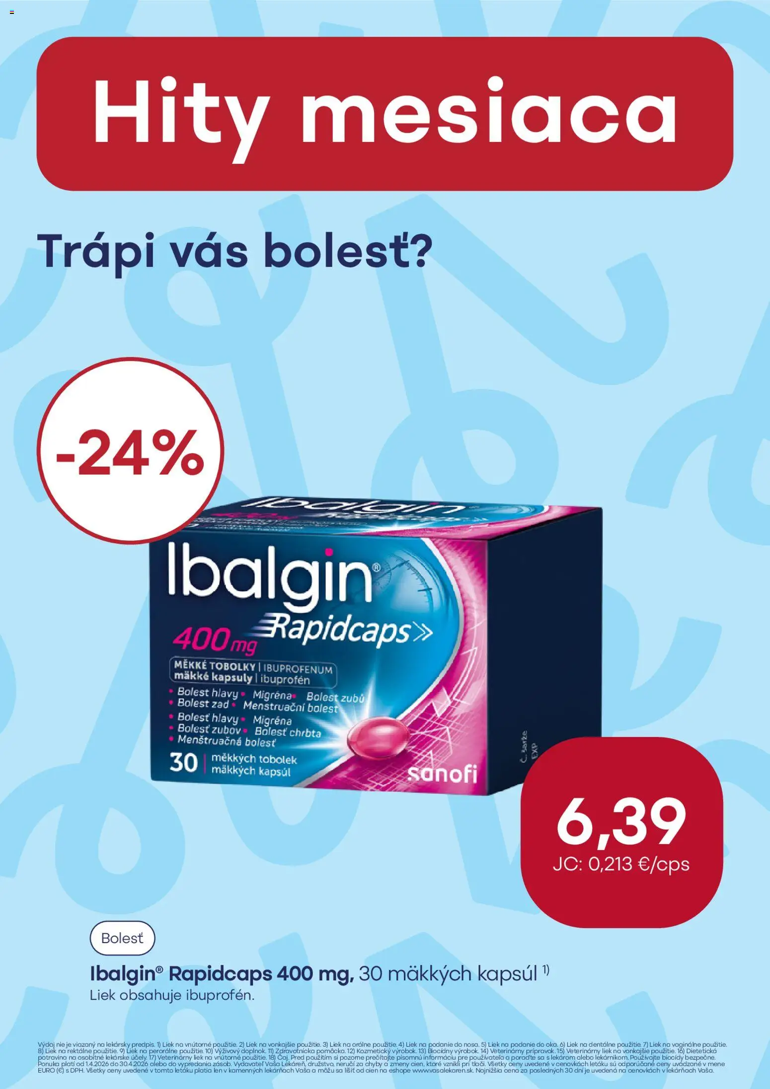 Nové Vaša lekáreň akcie – leták je platný od 01.04.2026 | Strana: 5