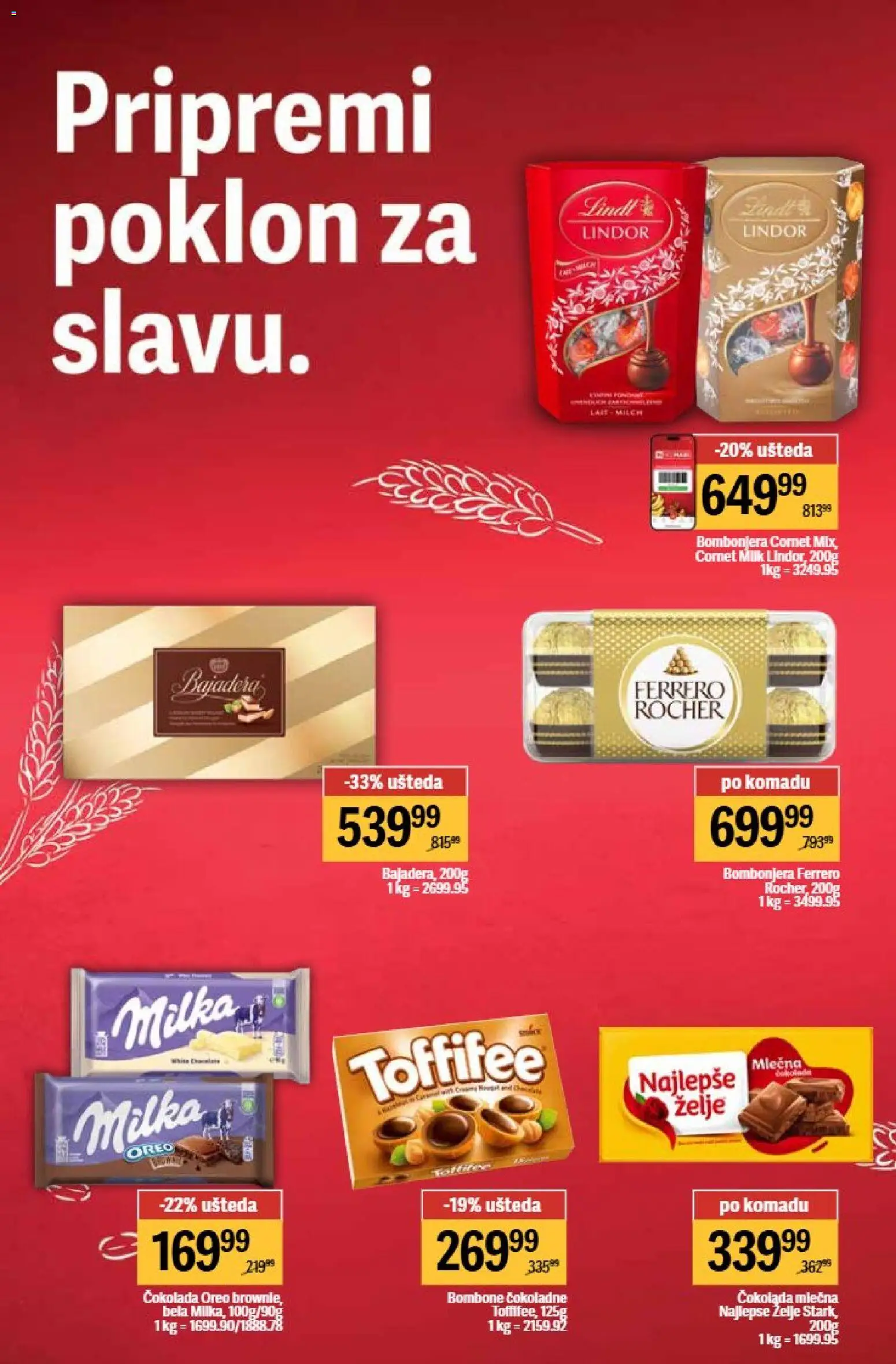 Maxi katalog - važi od 27.04.2026 | Strana: 16 | Proizvode: Bombone, Oreo, Čokolada, Ferrero