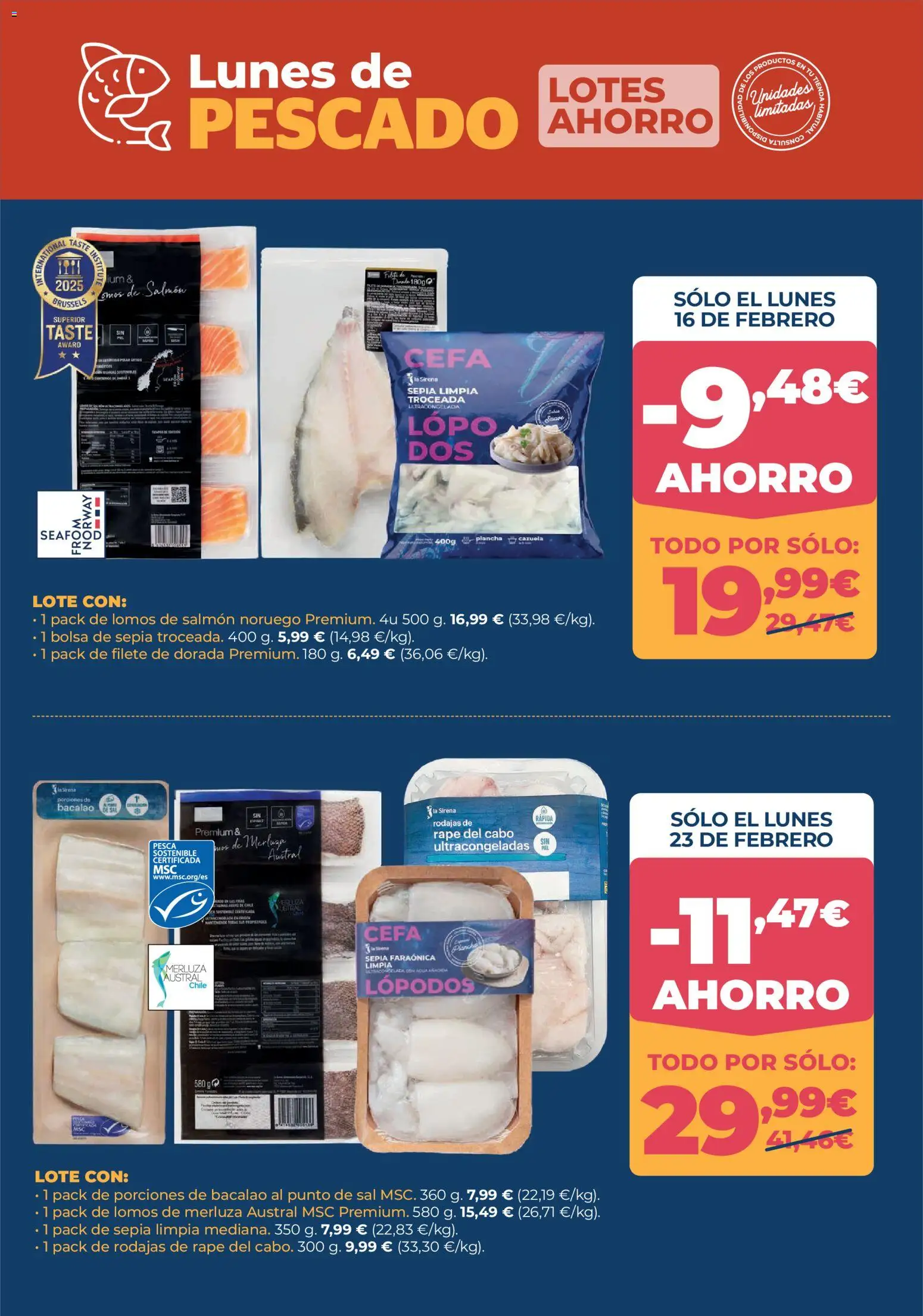 La Sirena folleto │ válido desde el 12.02.2026 | Página: 8 | Productos: Pescado, Bolsa, Plancha, Filete