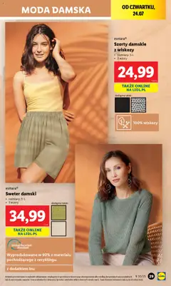 Lidl Katalog od 21.07.2025 | Strona: 33 | Produkty: Szorty, Sweter