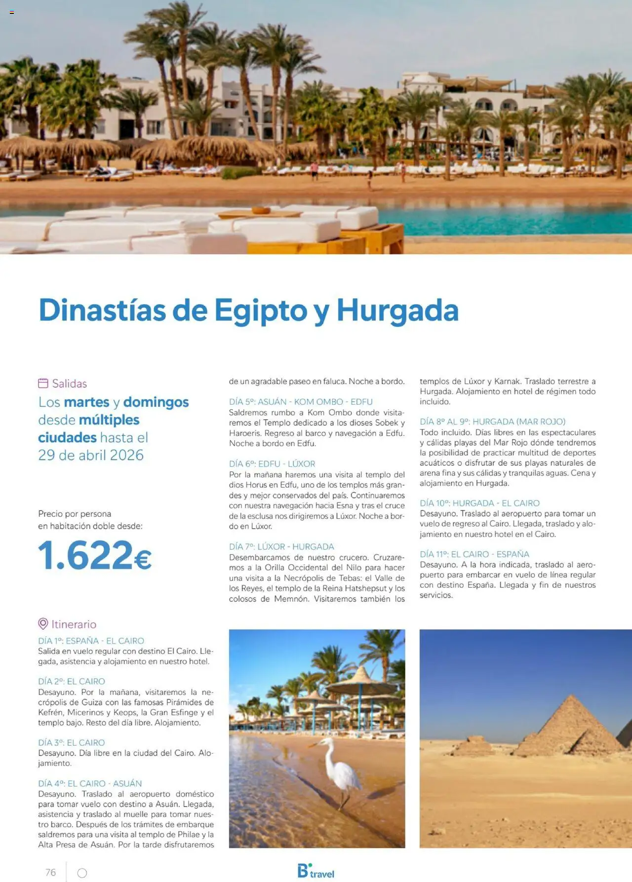 B the travel brand Egipto │ válido desde el 01.07.2025 | Página: 76