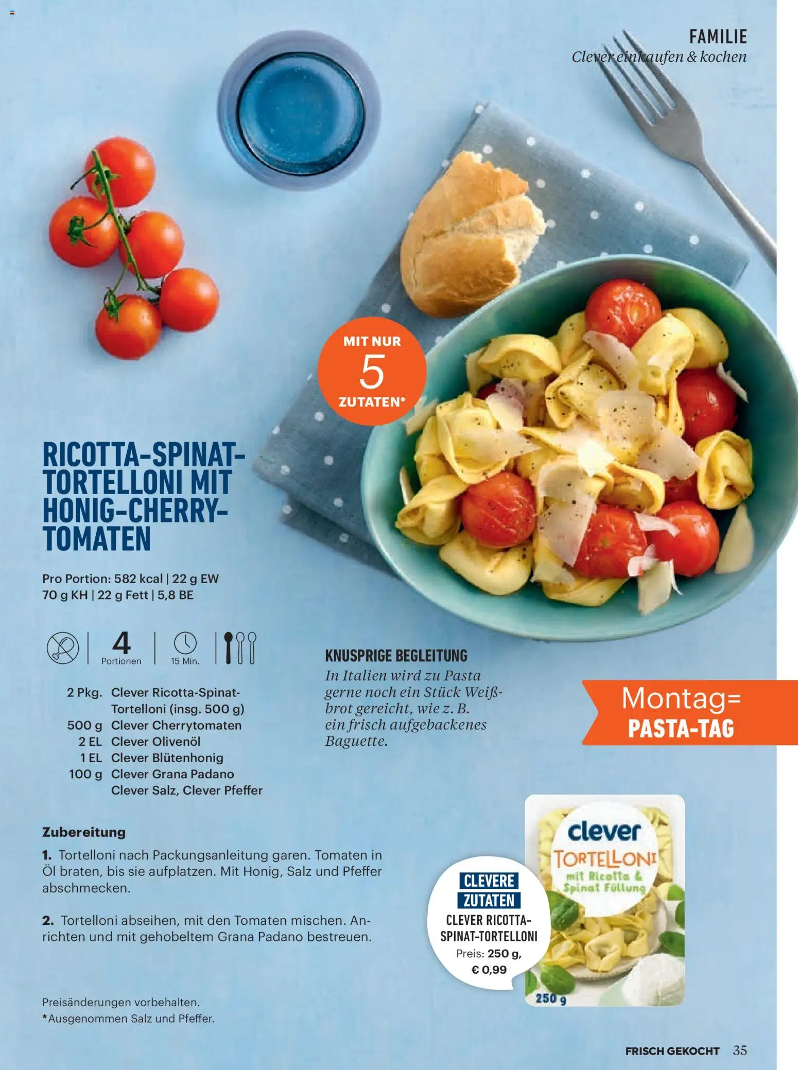 Billa AT akciós ujság - amely érvényes a következő dátumtól: 01.05.2026 | Oldal: 35 | Termékek: Ricotta, Grana padano