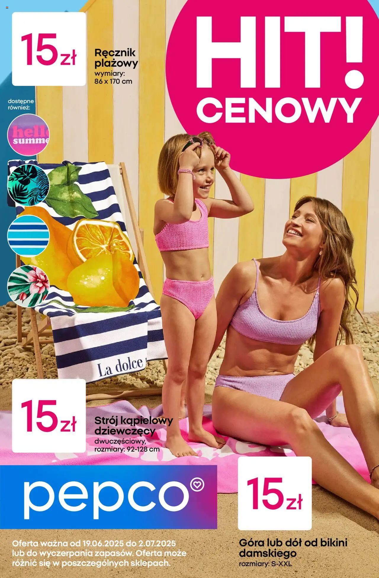 Pepco Gazetka od 19.06.2025 | Strona: 1 | Produkty: Strój kąpielowy