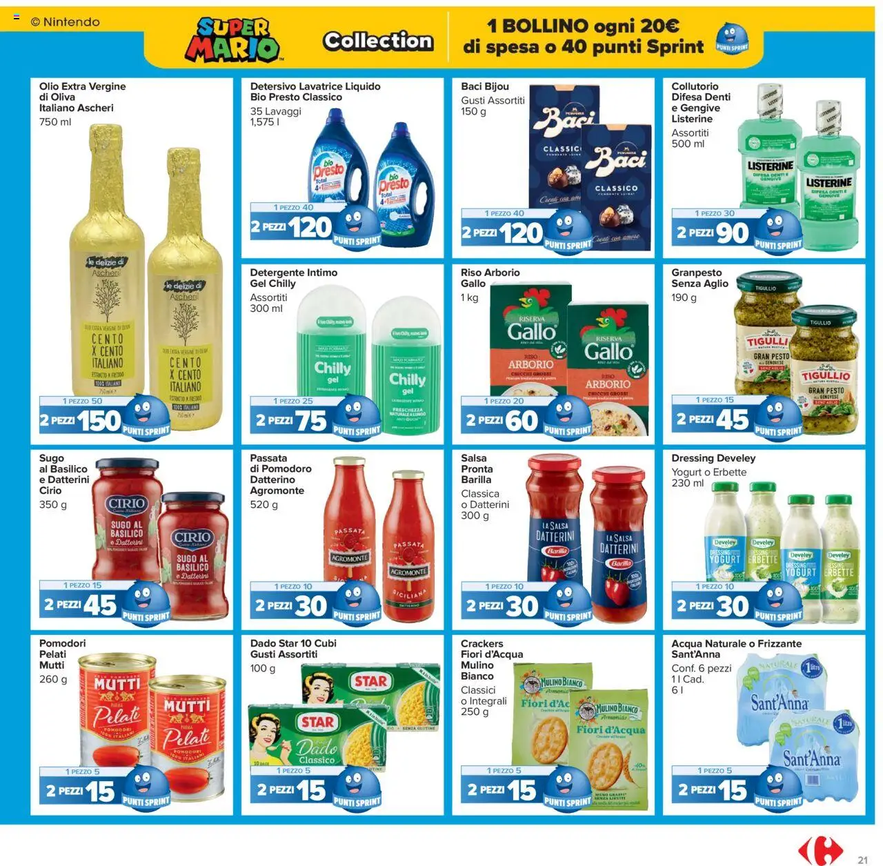 Volantino Carrefour del 15.09.2025 | Pagina: 21 | Prodotti: Detergente intimo, Detergente, Pomodori, Sugo