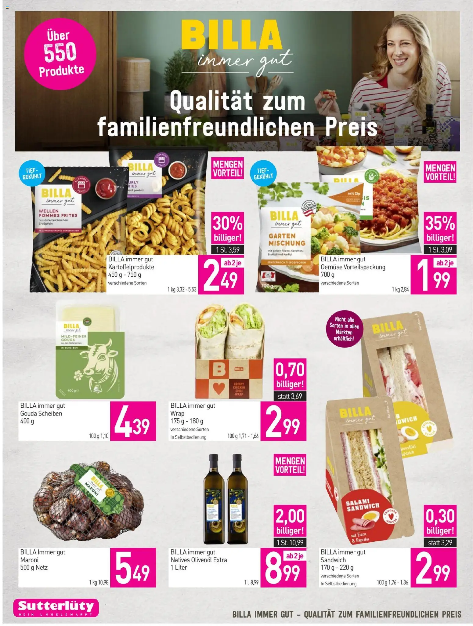 Sutterlüty Flugblatt gültig ab 27.11.2025 | Seite: 4 | Produkte: Gemüse, Chili, Salami
