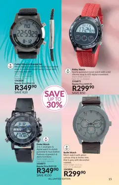 Avon specials catalogue – valid from 30.11.2025 | Page: 15 | Products: Watch, Light, Silicone, Canvas