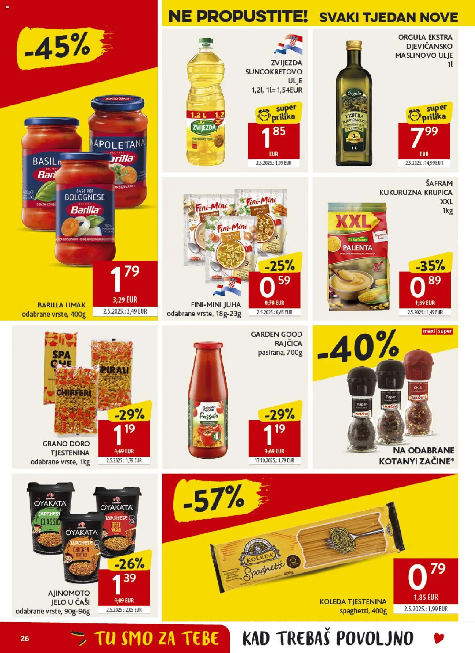 Konzum HR akciós ujság - amely érvényes a következő dátumtól: 22.04.2026 | Oldal: 26 | Termékek: Chili