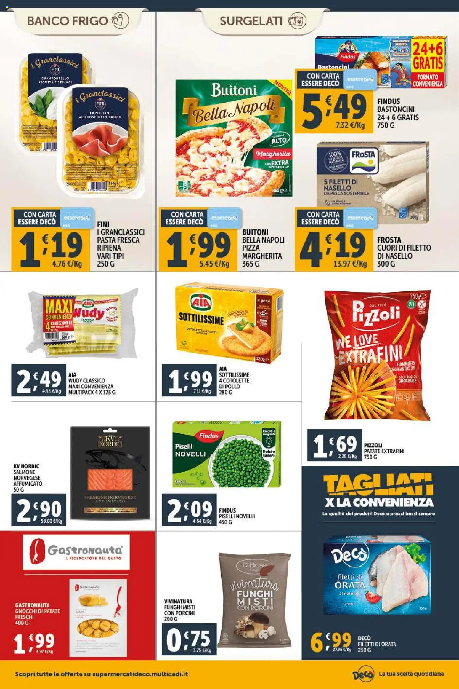 Volantino Decò del 09.01.2026 | Pagina: 6 | Prodotti: Pollo, Patate, Pesca, Spinaci