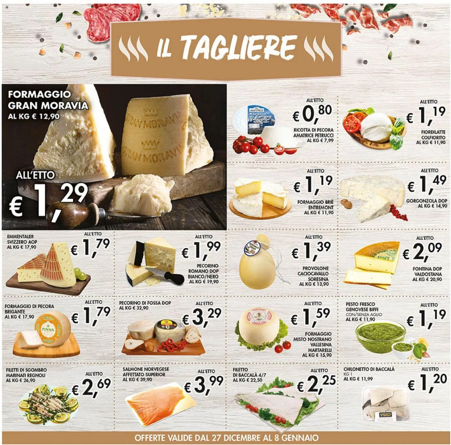 Volantino Coal del 27.12.2025 | Pagina: 6 | Prodotti: Formaggio, Ricotta, Sgombro, Pecorino