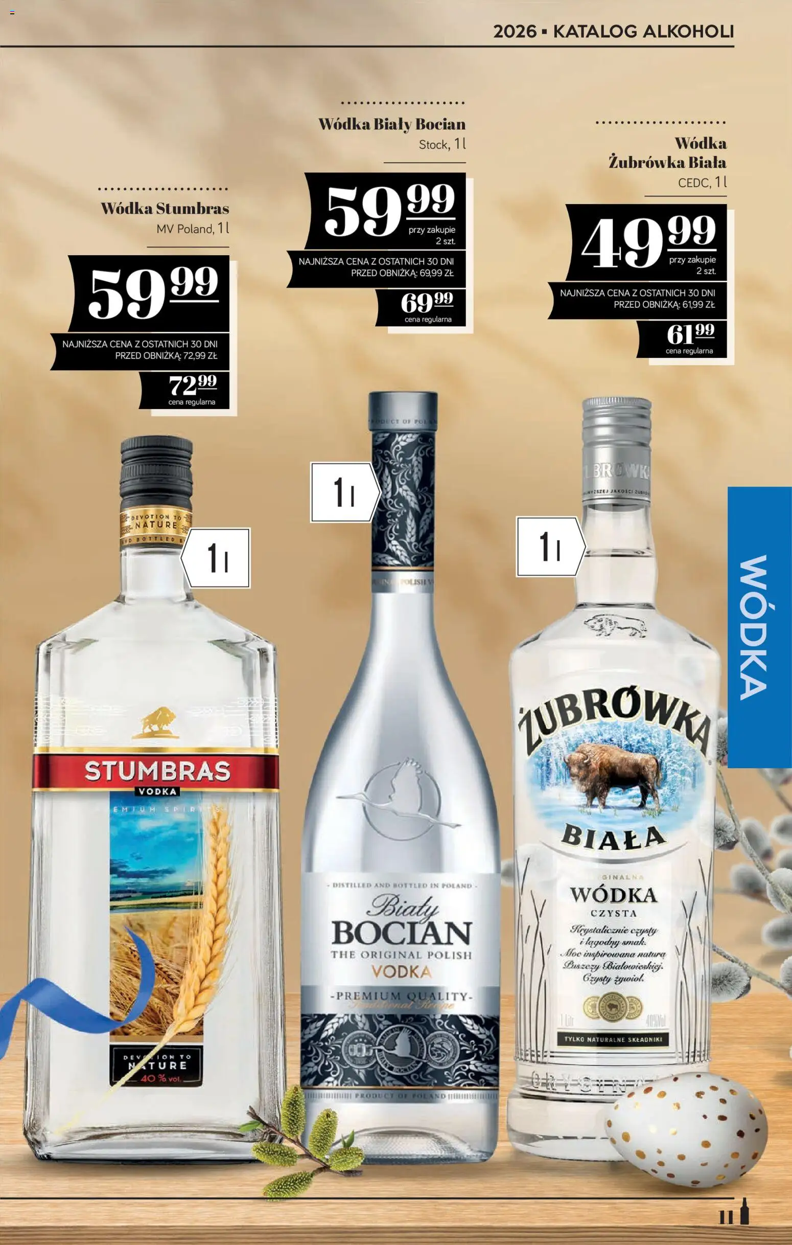POLOmarket katalog - Alkoholi od 19.03.2026 | Strona: 11 | Produkty: Żubrówka, Wódka Stumbras, Vodka, Wódka