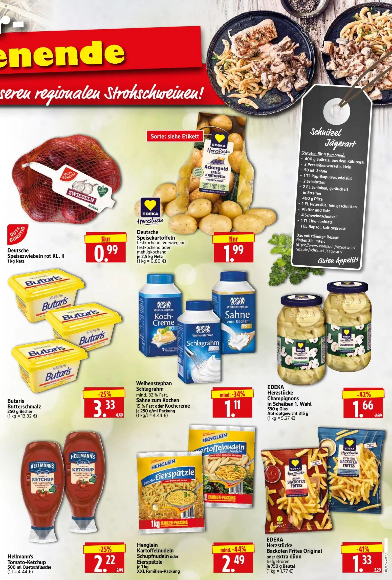 HERKULES Sonderbeilage – gültig ab 12.03.2026 | Seite: 3 | Produkte: Butterschmalz, Tomaten, Champignons, Sahne