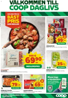 Coop Daglivs - erbjudanden - Förhandsvisning av reklamblad från butik Coop Daglivs aktuell från 04.08.2025