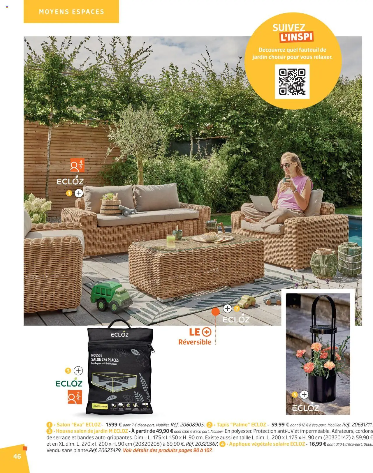  | Page: 46 | Produits: Salon de jardin, Sofa, Fauteuil