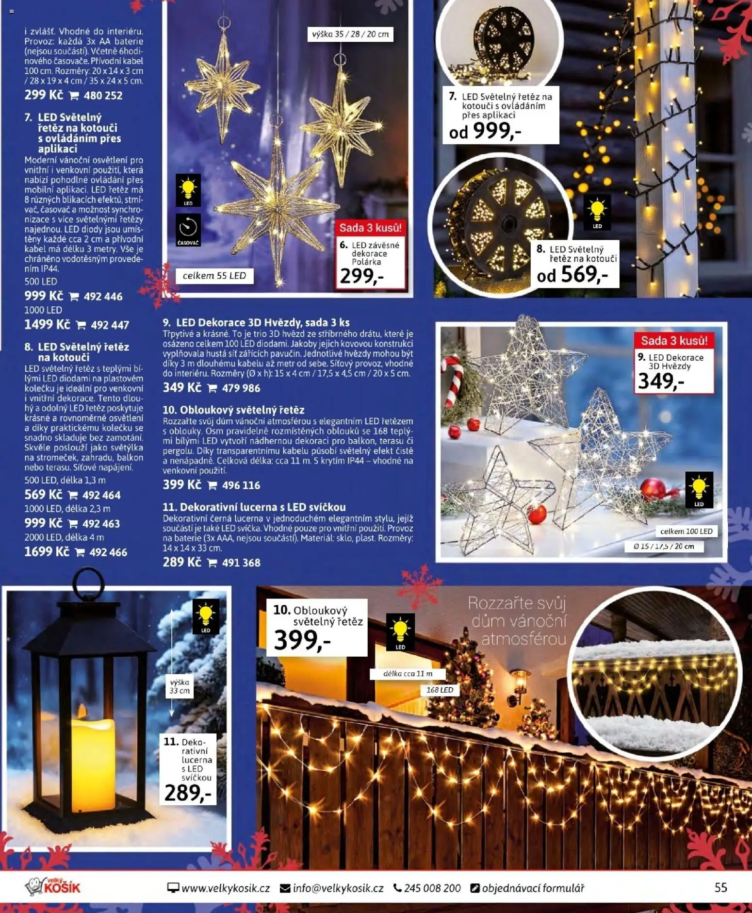 Velký Košík katalog listopad 2025 od 01.11.2025 | Strana: 55 | Produkty: Síť, Kabel, Světýlka, Dekorace